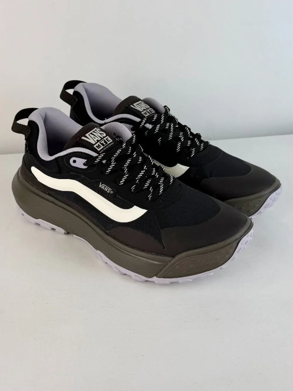 M6 W 7.5 - Vans MTE Crosspath Brown Black Purple Hiking Sneaker  - 721356